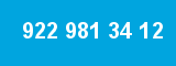 922 981 34 12 922 981 34 12